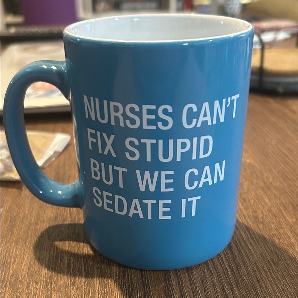 Blue Nurse Quote Mug